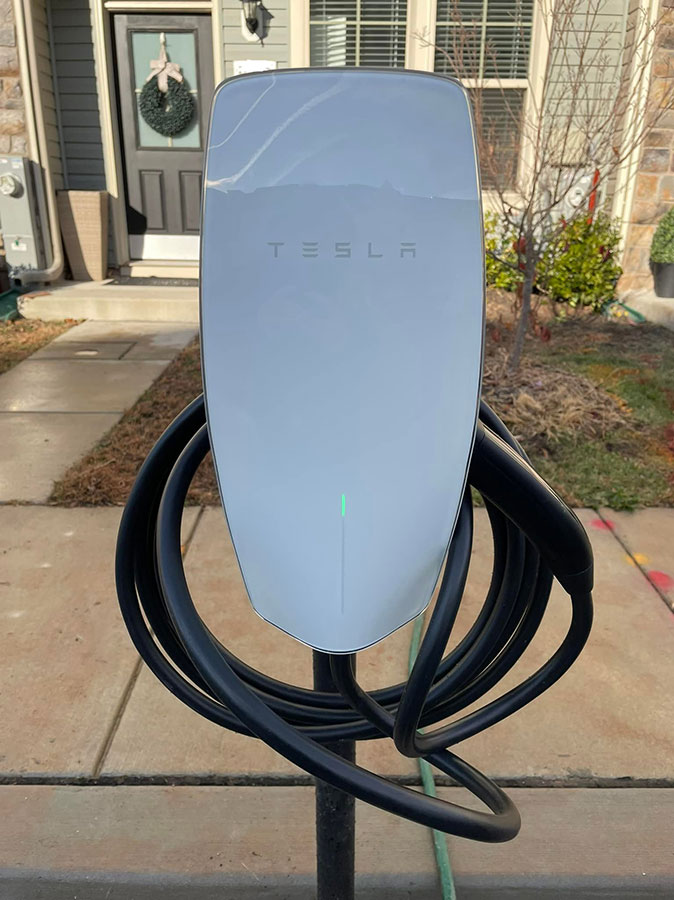 Tesla EV Charger installation 4